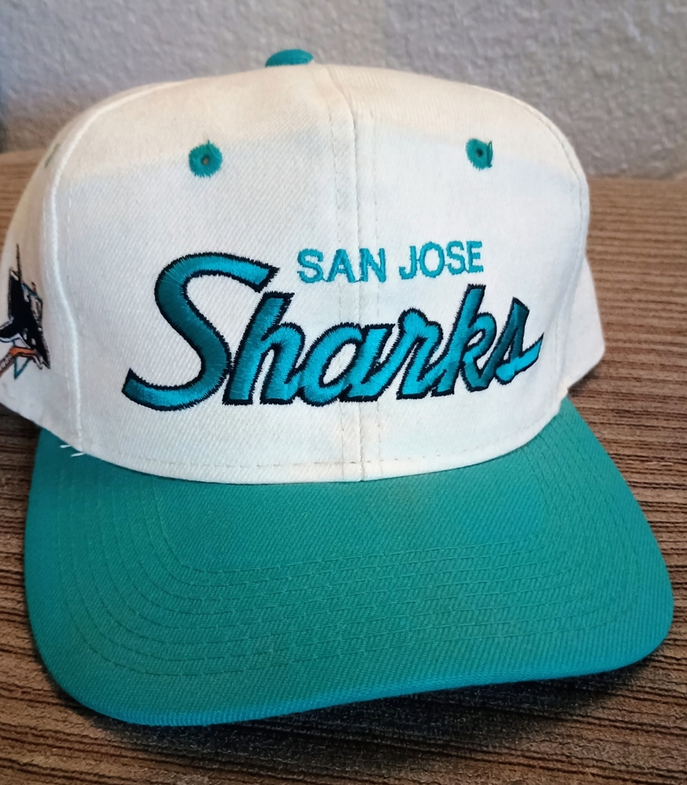 San Jose Sharks Teal and White Sports Specialties Snapback